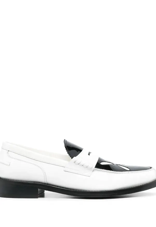 Stefan Cooke Slashed loafers i läder - Svart