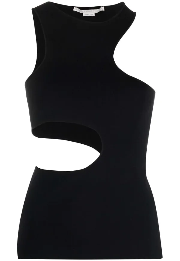 Stella McCartney asymmetriskt linne - Svart