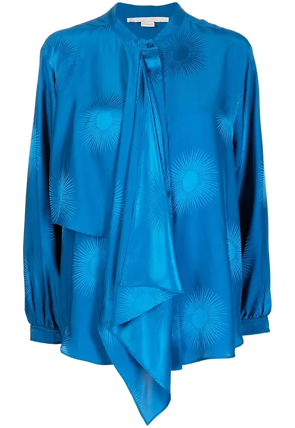 Stella McCartney blus med sjaldetalj - Svart