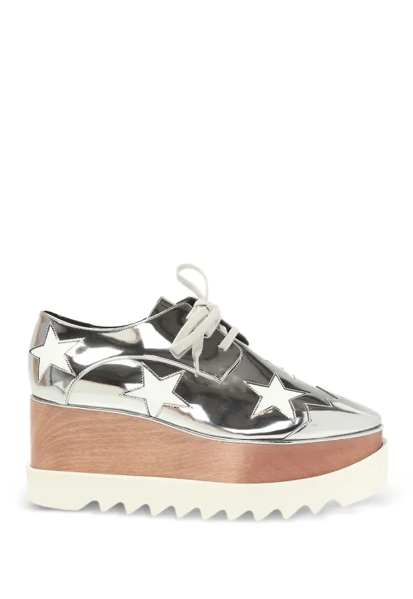 Stella McCartney Elyse platåskor - Silverfärgad