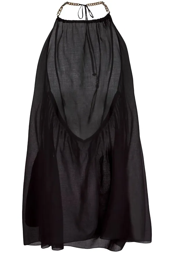 Stella McCartney klänning med halterneck - Svart