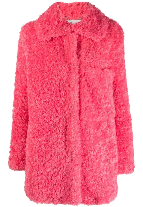 Stella McCartney Kyla Eco pälskappa - Rosa