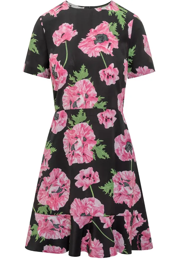 Stella McCartney mönstrad miniklänning - Rosa