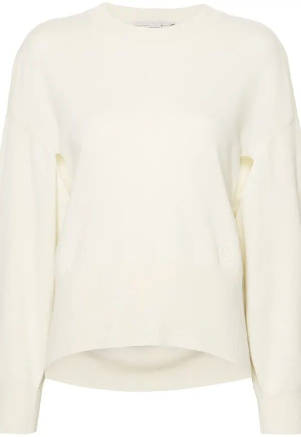 Stella McCartney ribbad kashmirtröja - Gul