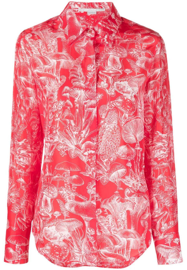 Stella McCartney skjorta med tryck - Röd