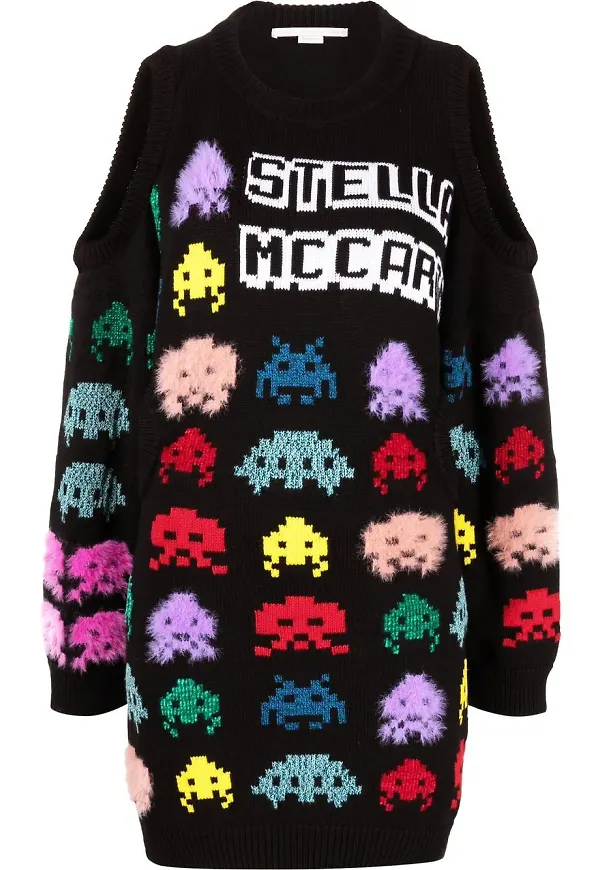 Stella McCartney stickad klänning - Svart