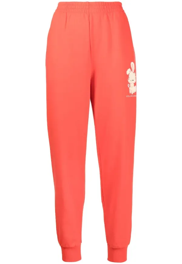 Stella McCartney trackpants med grafiskt tryck - Röd