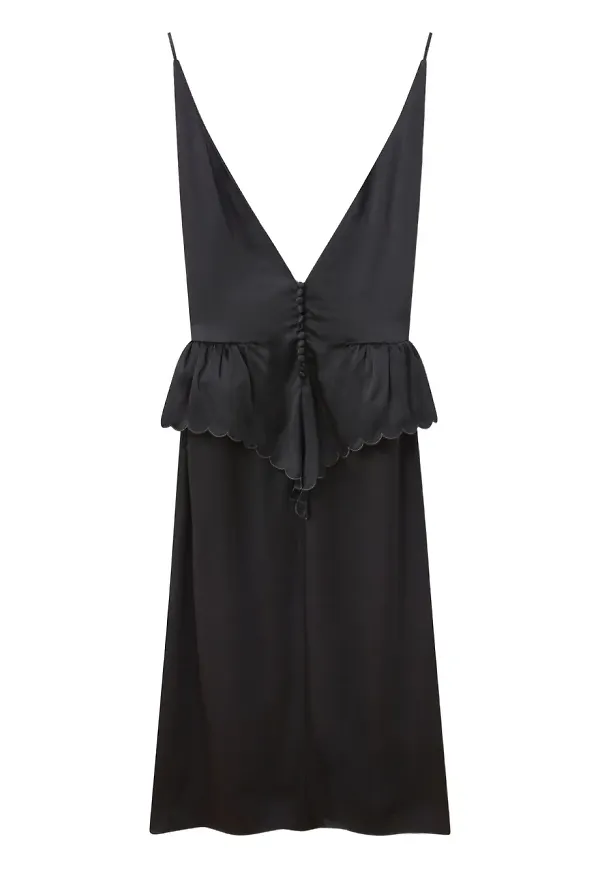 Stella McCartney v-ringad klänning - Svart