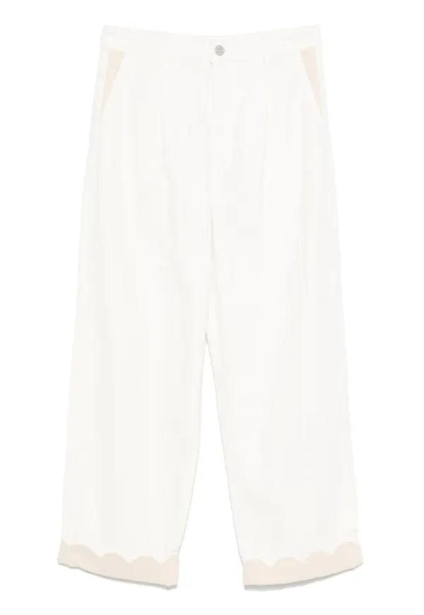 Stella Nova jeans med vida ben - Vit
