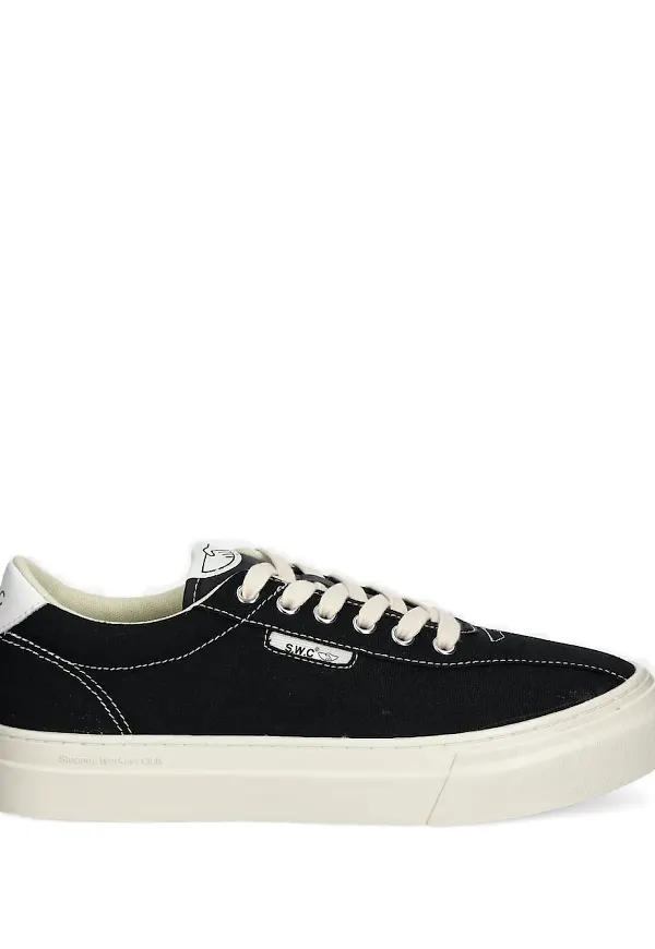Stepney Workers Club tygsneakers - Svart