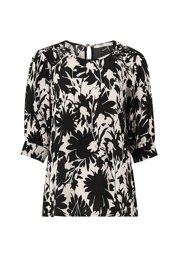 Steps - Blus Laurel Blouse - Svart