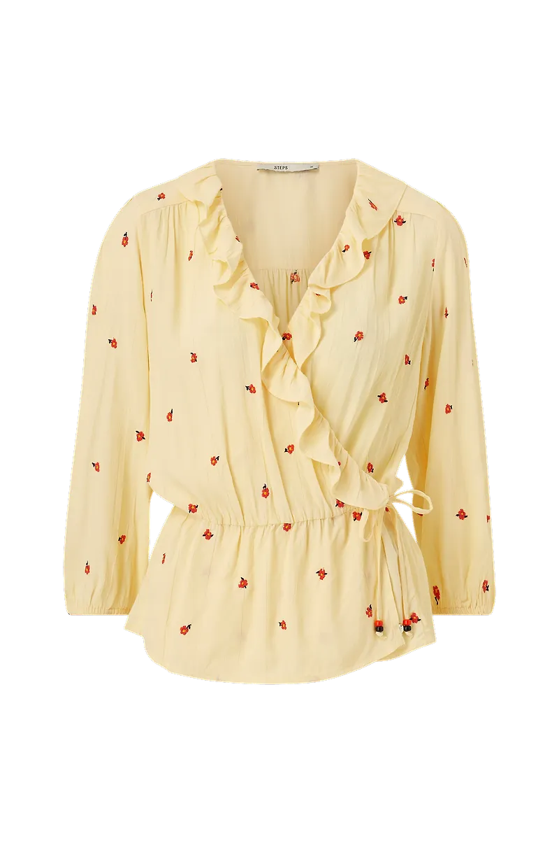 Steps - Omlottblus Genni Blouse - Natur