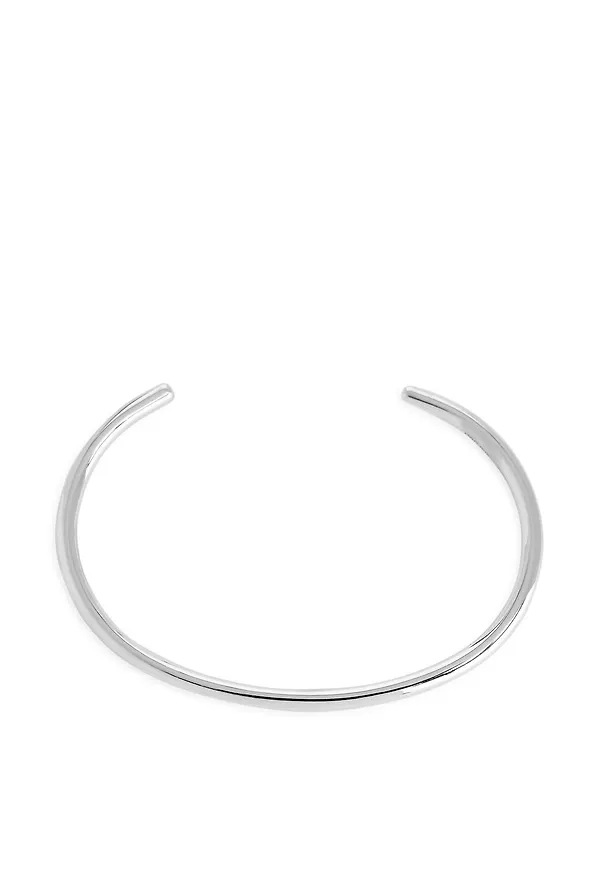 Sterling Silver Cuff Bracelet - Grey