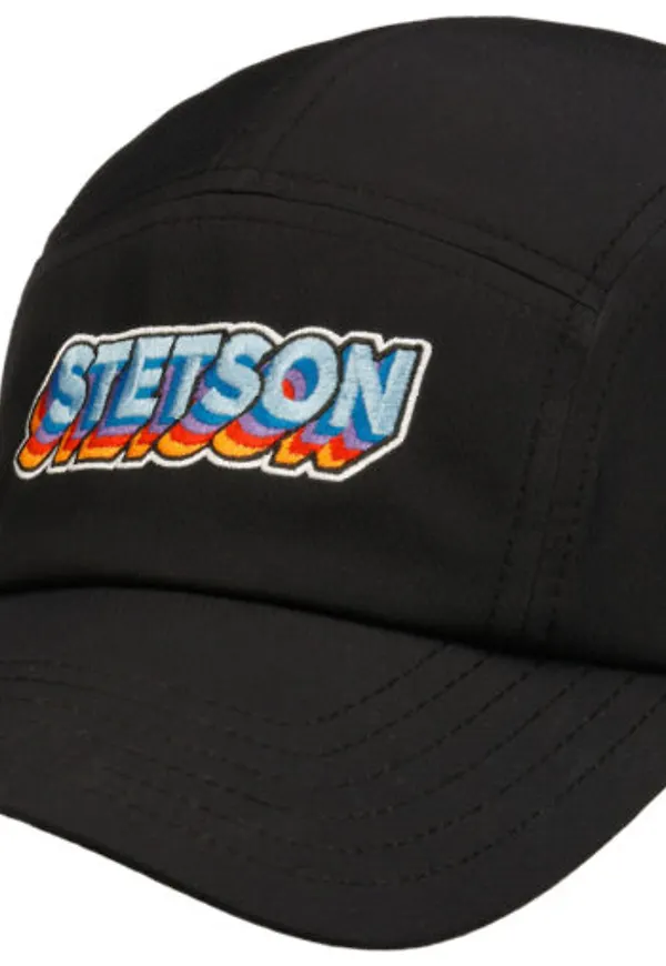 Stetson 5-Panel Stacked Letters Cap Black