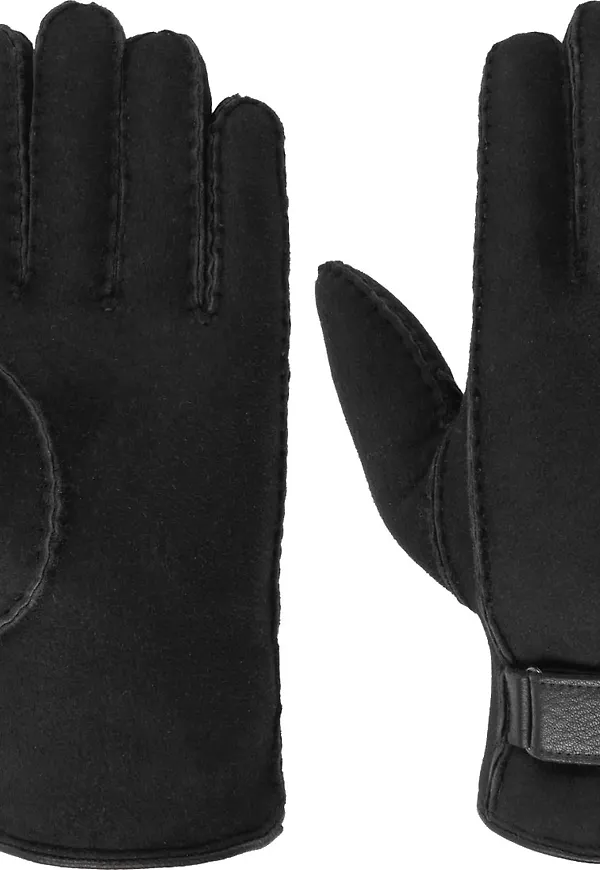 Stetson Deerskin Lambswool Gloves Black