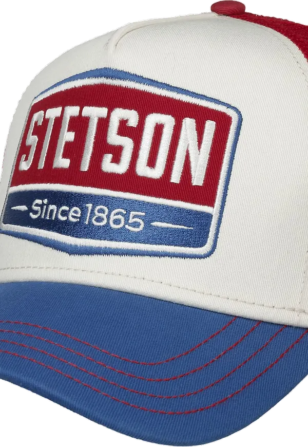 Stetson Highway Trucker Cap White/Red/Blue