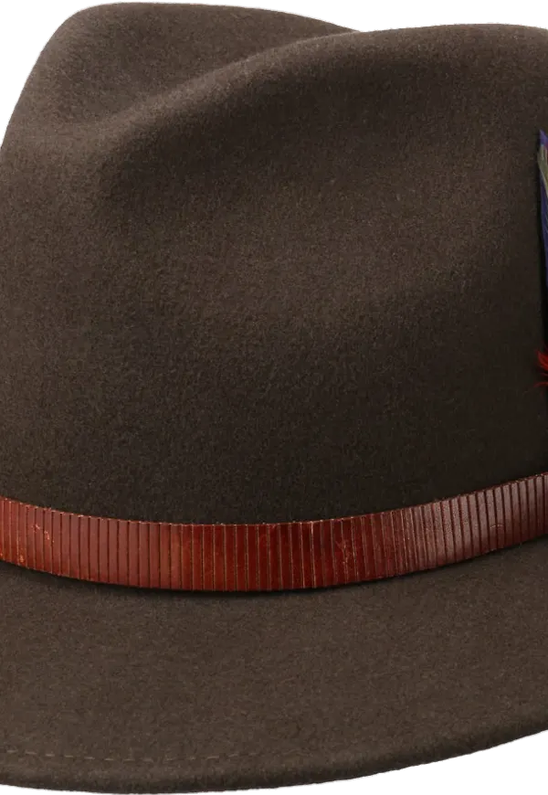 Stetson Manton Traveller Wool Felt Hat Brown