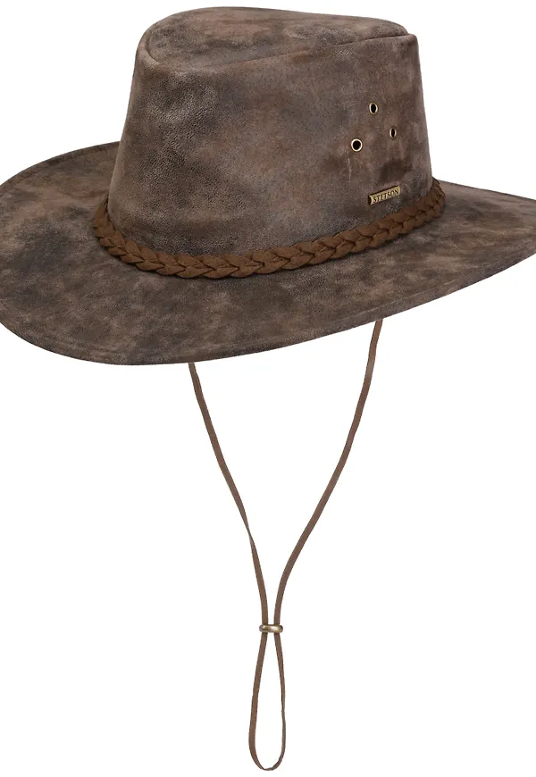 Stetson Men's Western Pig Skin Brown
