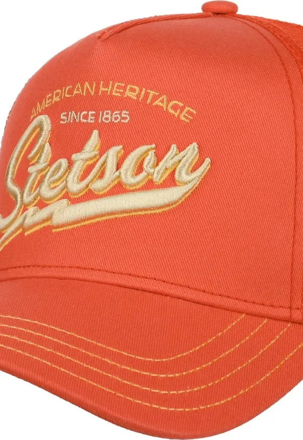 Stetson Unisex Trucker Cap American Heritage Classic Bright Orange