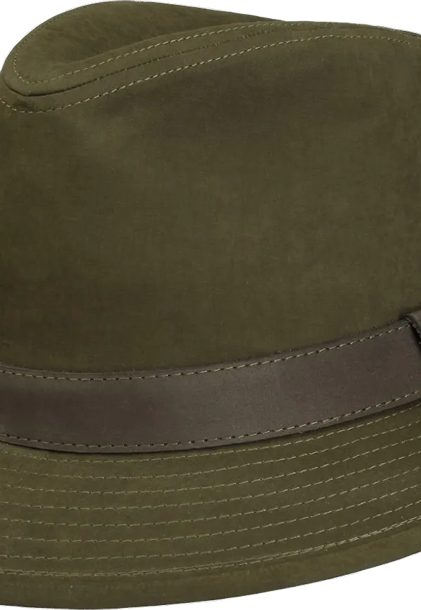 Stetson Waxed Traveller Cloth Hat Olive