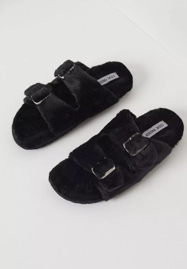 Steve Madden - Inneskor - Black - Around Slipper - Flats & Lågskor