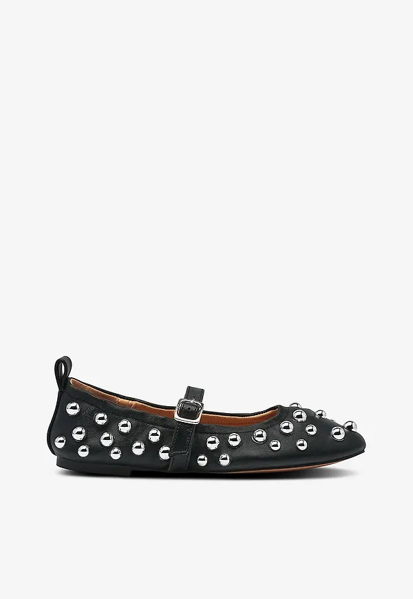 Steve Madden - Ballerina Sunrays - Svart