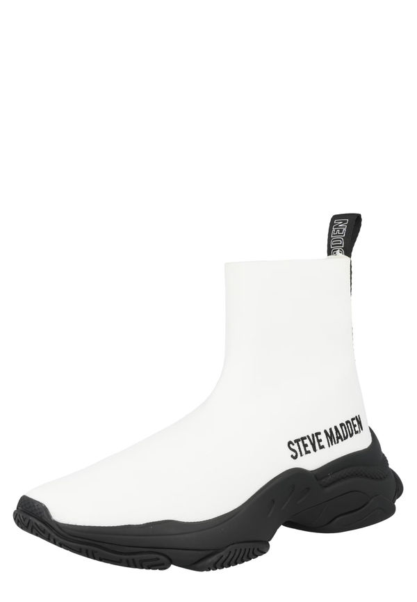 STEVE MADDEN Hög sneaker 'MASTER' svart / vit