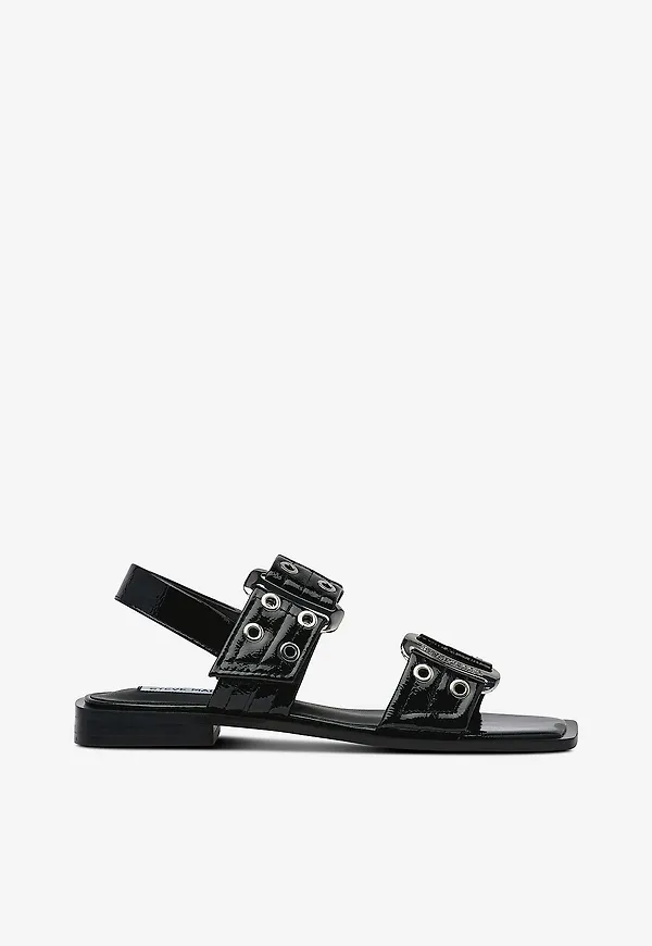 Steve Madden - Sandaler Saria-E Flat Sandals - Svart