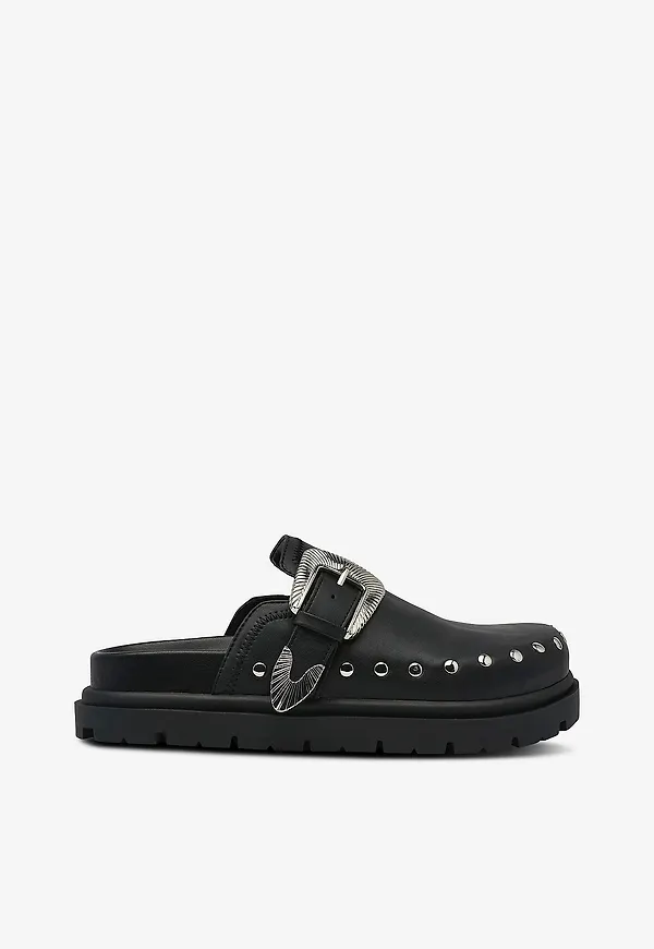 Steve Madden - Tofflor Offbeat Slides - Svart