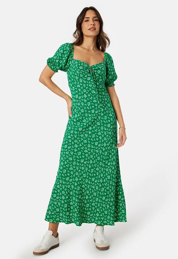 Stevie Puff Sleeve Midi Dress