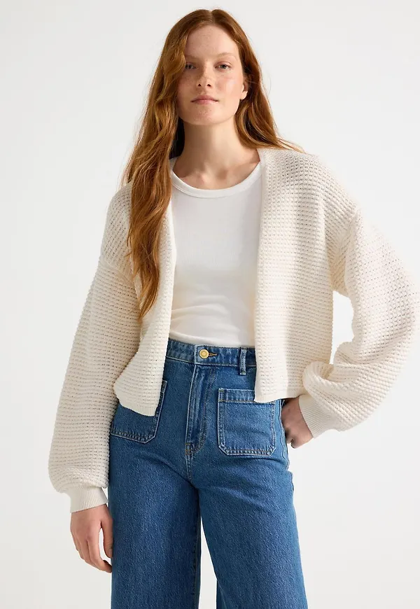 Stickad cardigan