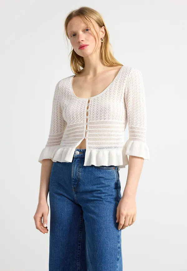 Stickad cardigan