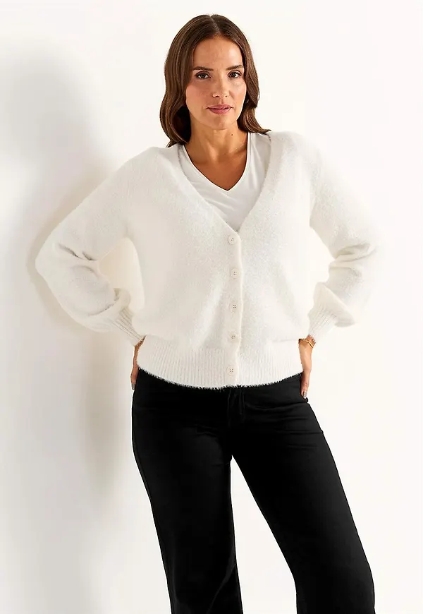 Stickad cardigan