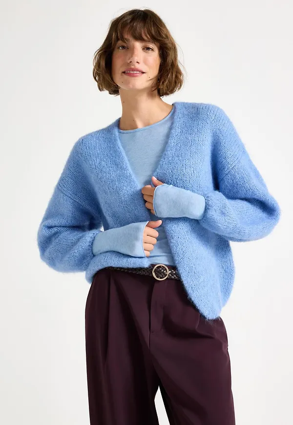 Stickad cardigan