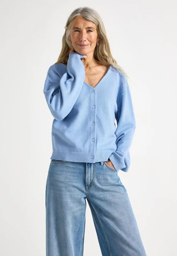 Stickad cardigan