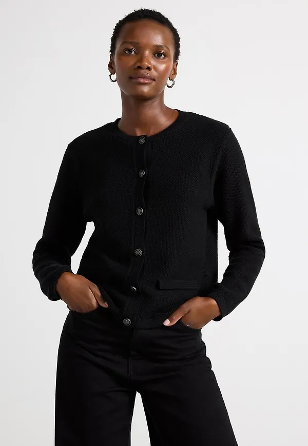 Stickad cardigan