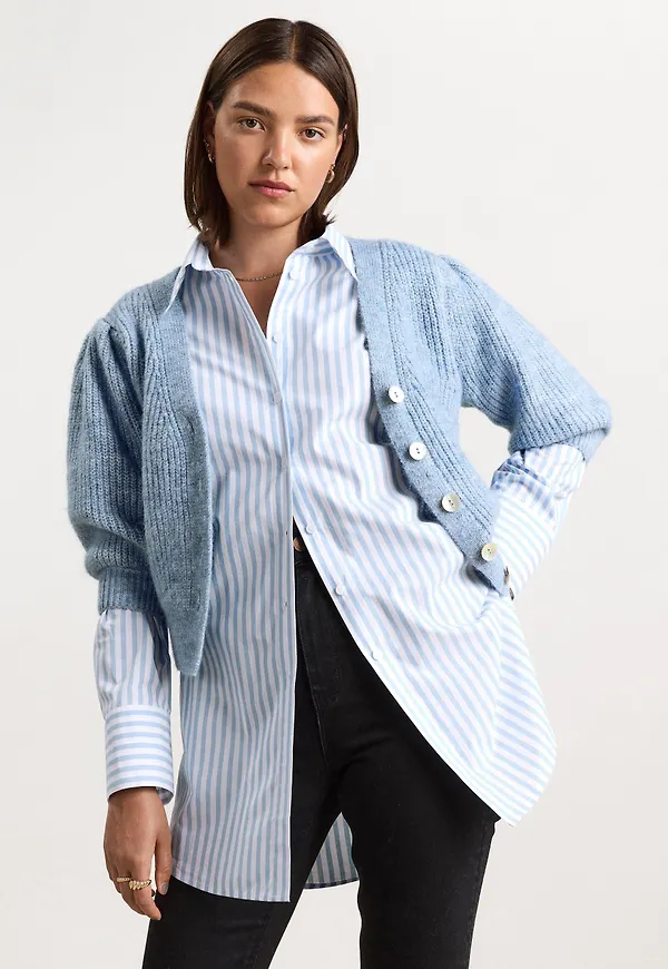 Stickad cardigan