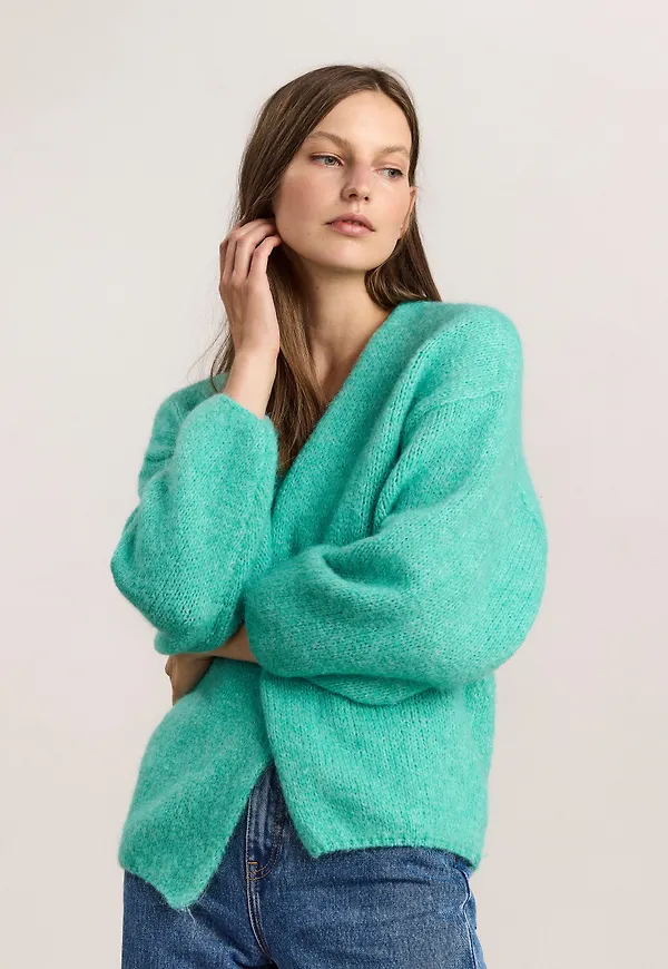 Stickad cardigan