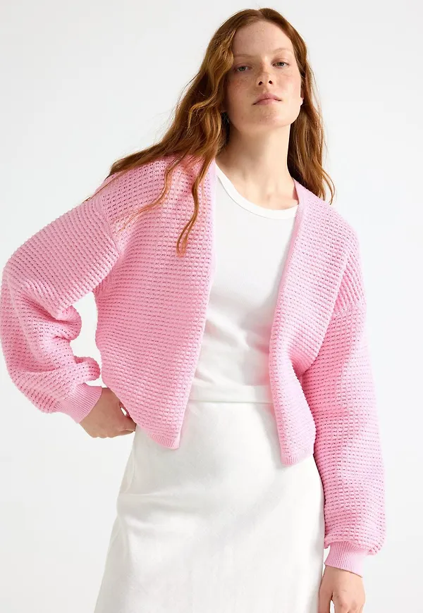Stickad cardigan
