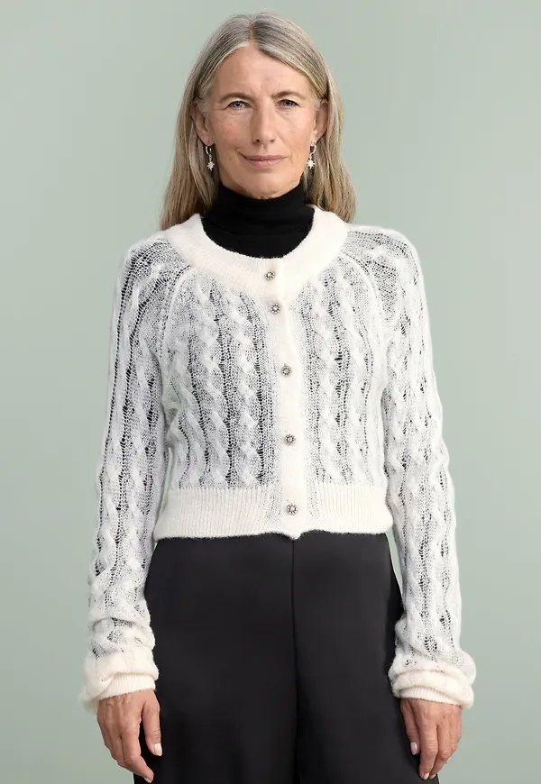 Stickad cardigan