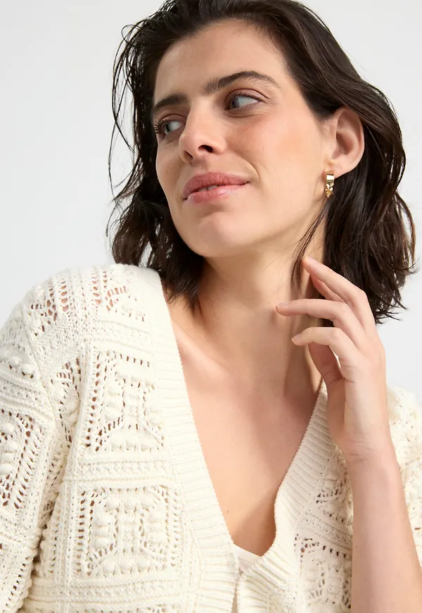 Stickad cardigan