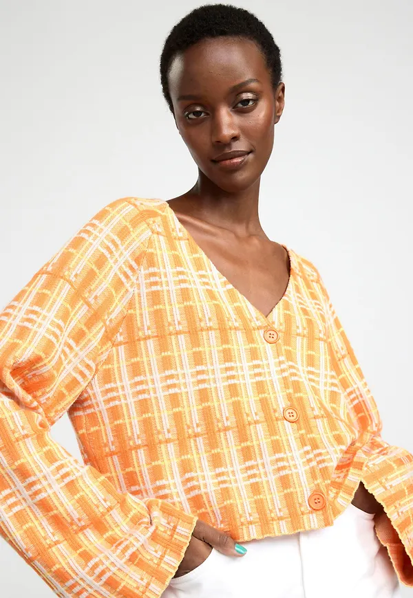Stickad cardigan