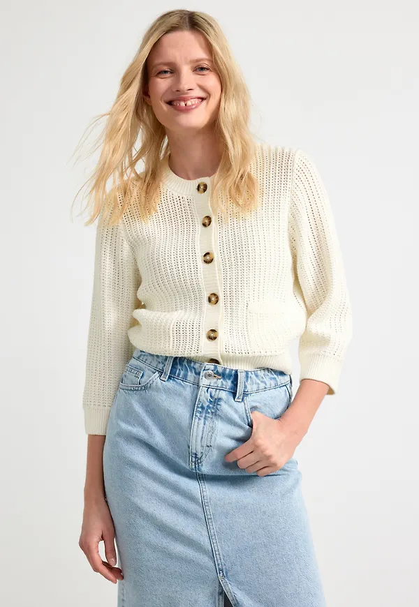Stickad cardigan