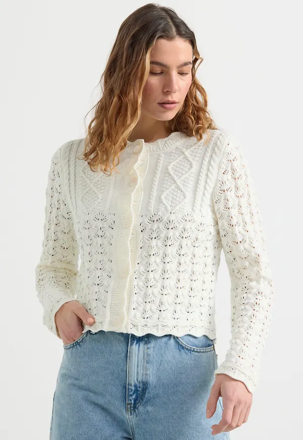Stickad cardigan