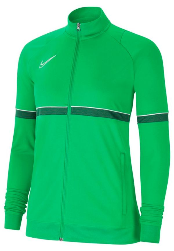 Stickad fotbollsjacka Nike Dri-FIT Academy för kvinnor - Grön