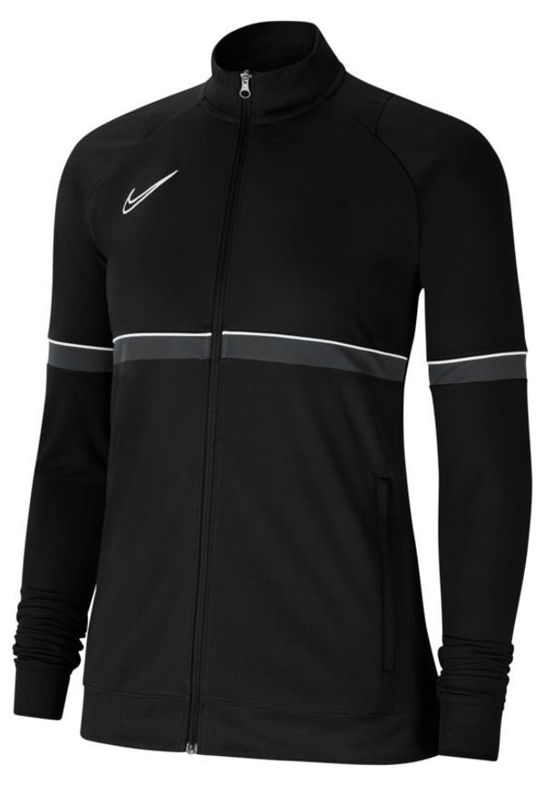 Stickad fotbollsjacka Nike Dri-FIT Academy för kvinnor - Svart