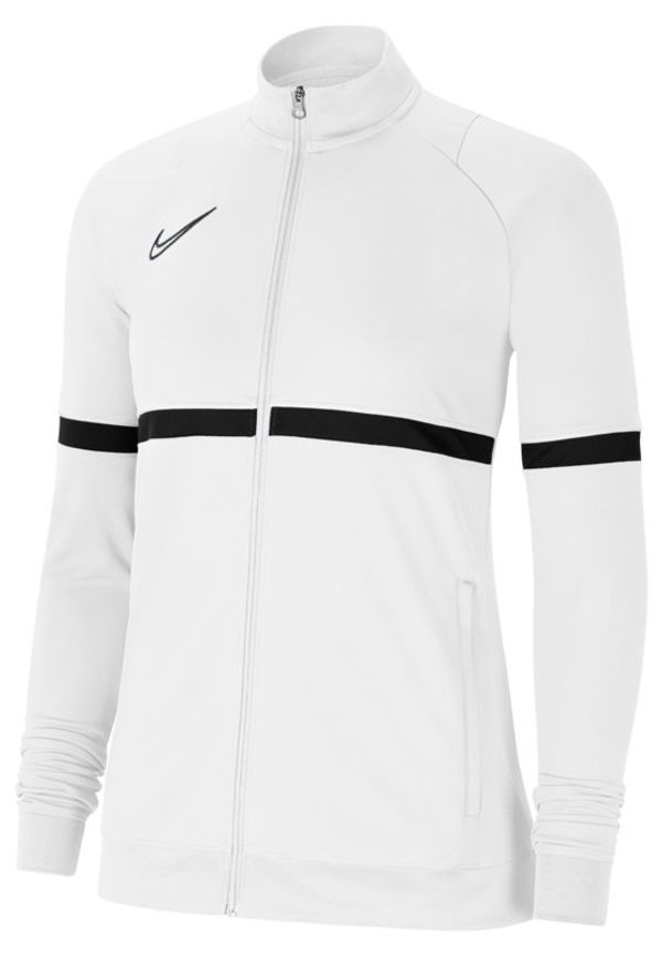 Stickad fotbollsjacka Nike Dri-FIT Academy för kvinnor - Vit