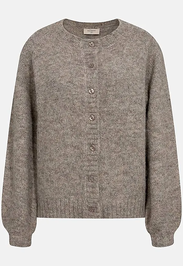 Stickad, mjuk cardigan