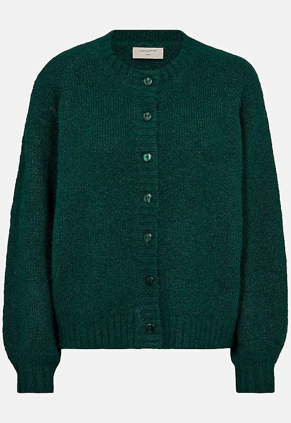 Stickad, mjuk cardigan