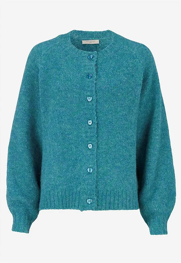 Stickad, mjuk cardigan